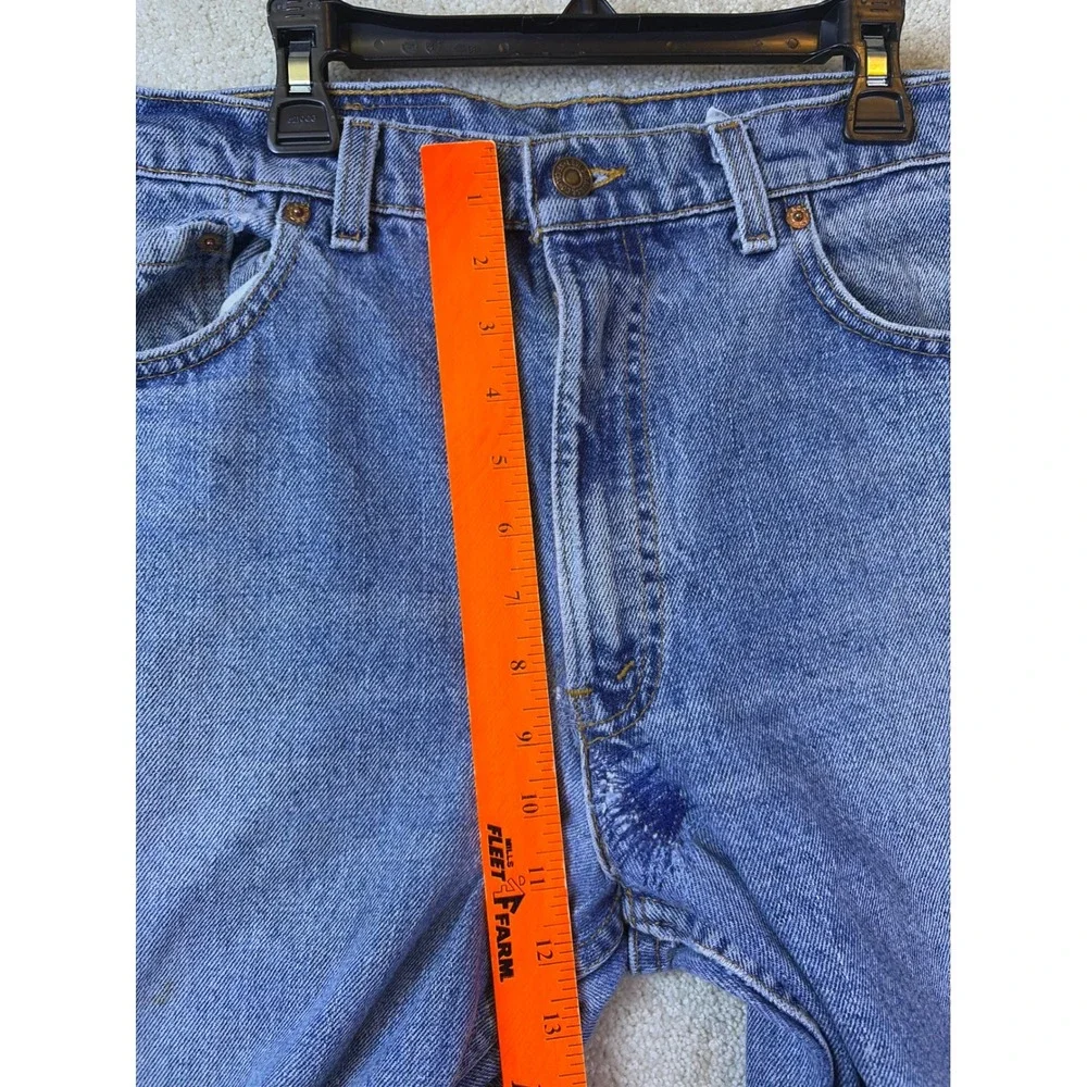 Vintage Levi's 550 Relaxed Fit Jeans Mens 34x30 Blue USA Made Tapered Leg FLAWS